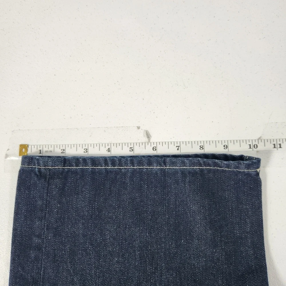 Helix‎ Mens Slim Bootcut Jeans Dark Wash Denim 36W 30L 100 Cotton 12413